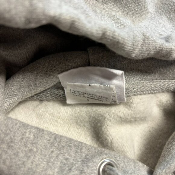 Champion Mens Reverse Weave‎ Hoodie Small Pullover Grey with Gold Lettering - Picture 3 of 13